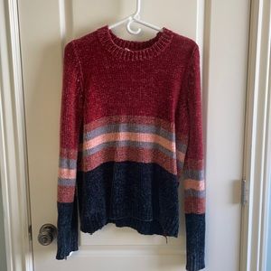 Chenille Colorblock Sweater